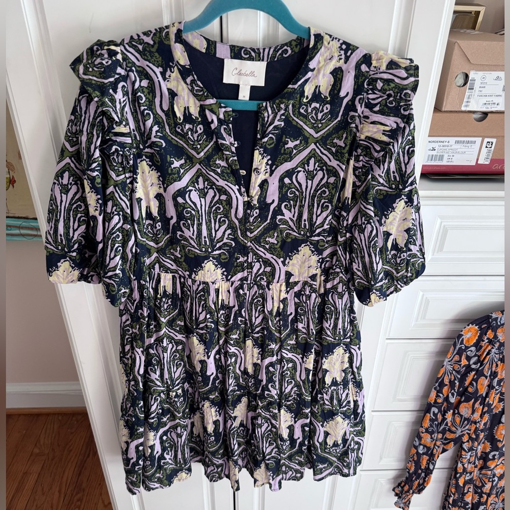Cleobella medium bubble sleeve cotton dress, like new